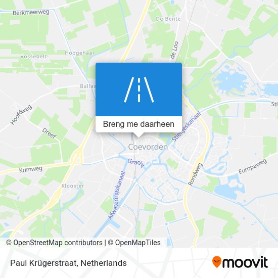 Paul Krügerstraat kaart
