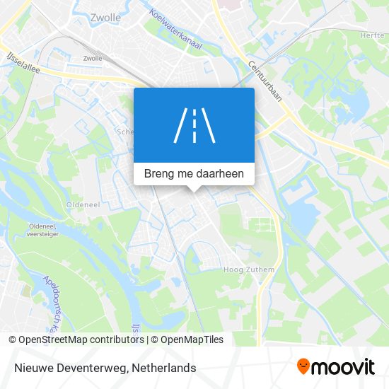 Nieuwe Deventerweg kaart