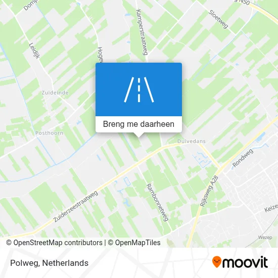 Polweg kaart