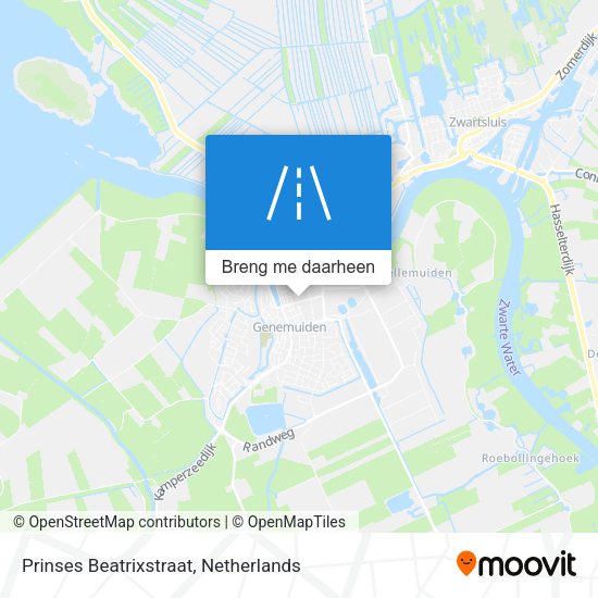Prinses Beatrixstraat kaart