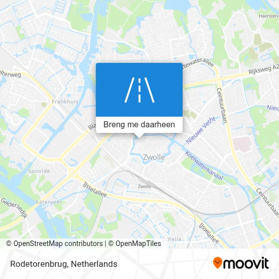 Rodetorenbrug kaart
