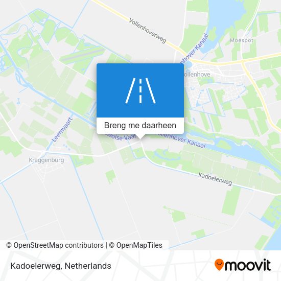 Kadoelerweg kaart