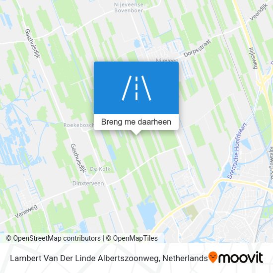 Lambert Van Der Linde Albertszoonweg kaart
