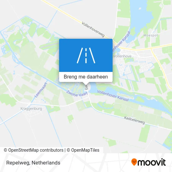 Repelweg kaart