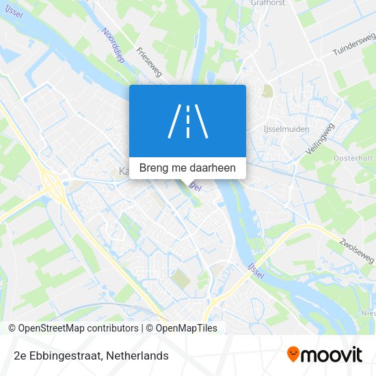 2e Ebbingestraat kaart