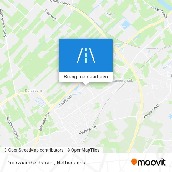 Duurzaamheidstraat kaart