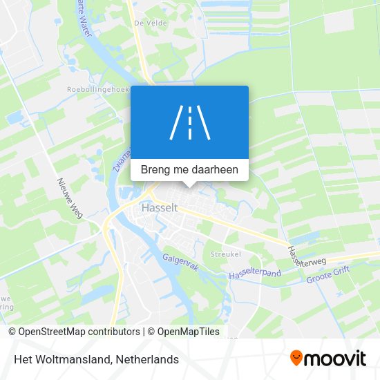 Het Woltmansland kaart