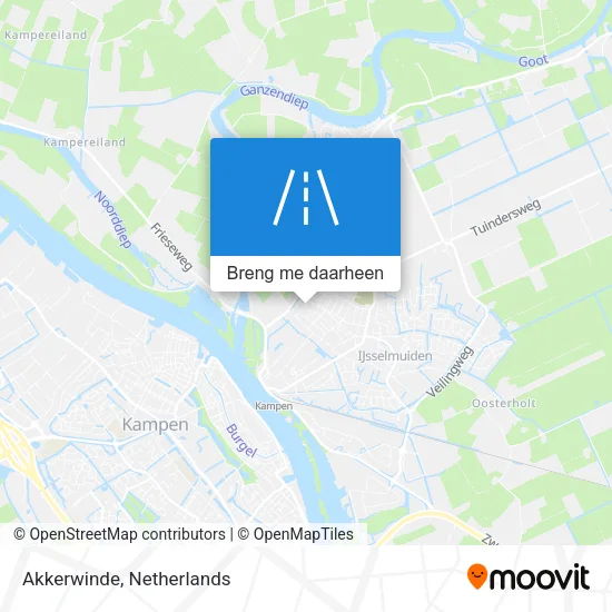 Akkerwinde kaart