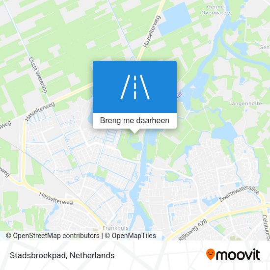 Stadsbroekpad kaart
