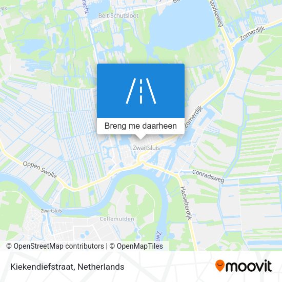 Kiekendiefstraat kaart