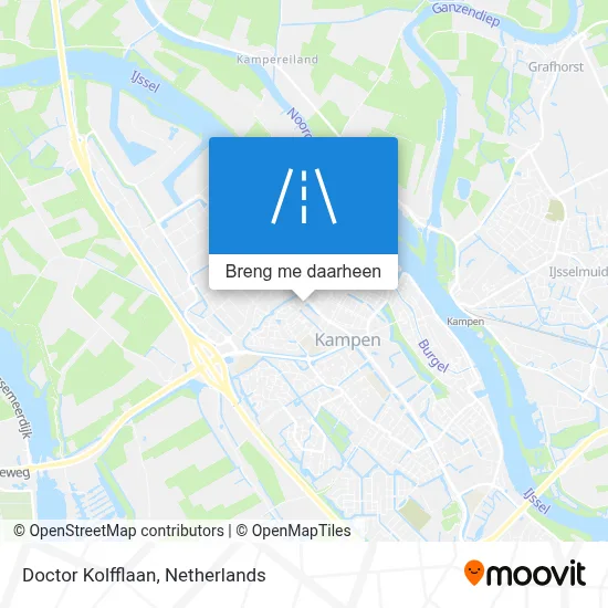 Doctor Kolfflaan kaart