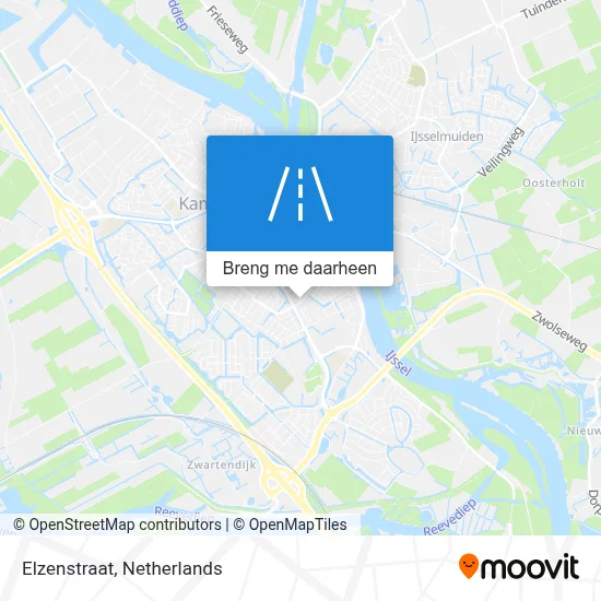 Elzenstraat kaart