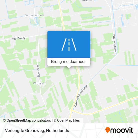 Verlengde Grensweg kaart