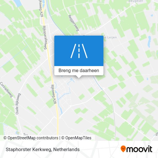 Staphorster Kerkweg kaart