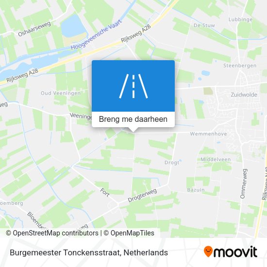 Burgemeester Tonckensstraat kaart