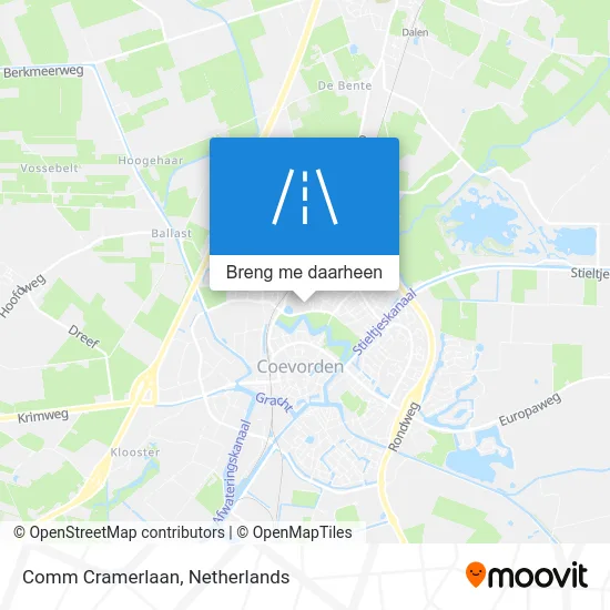 Comm Cramerlaan kaart