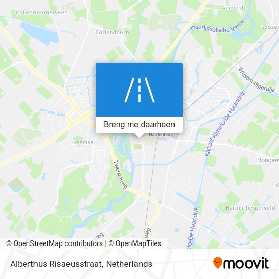 Alberthus Risaeusstraat kaart