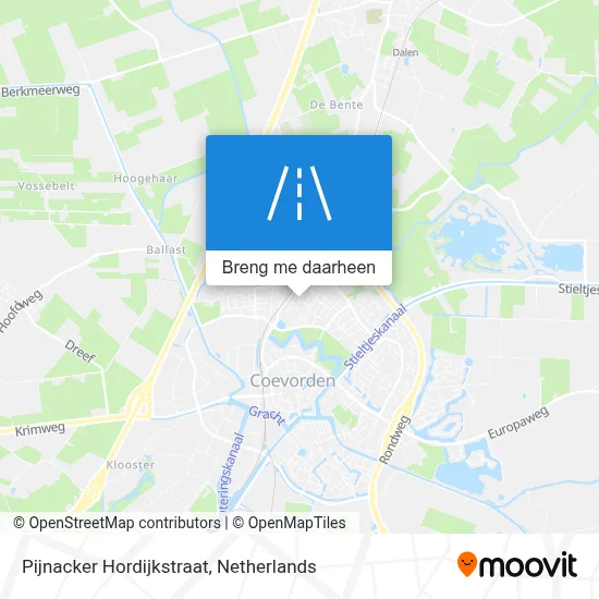 Pijnacker Hordijkstraat kaart