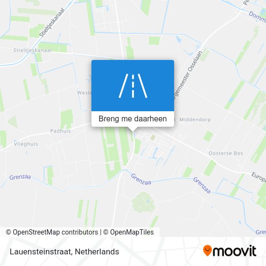 Lauensteinstraat kaart