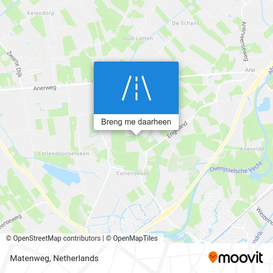Matenweg kaart