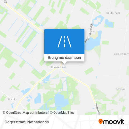 Dorpsstraat kaart