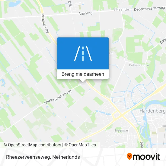 Rheezerveenseweg kaart