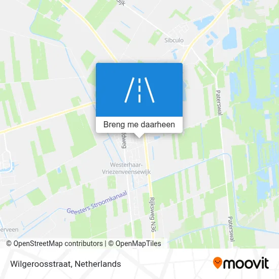 Wilgeroosstraat kaart