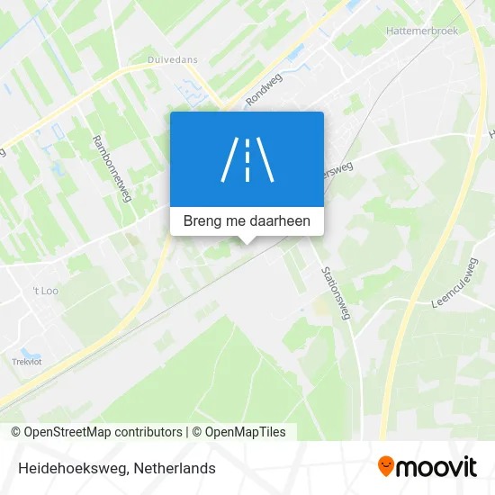Heidehoeksweg kaart