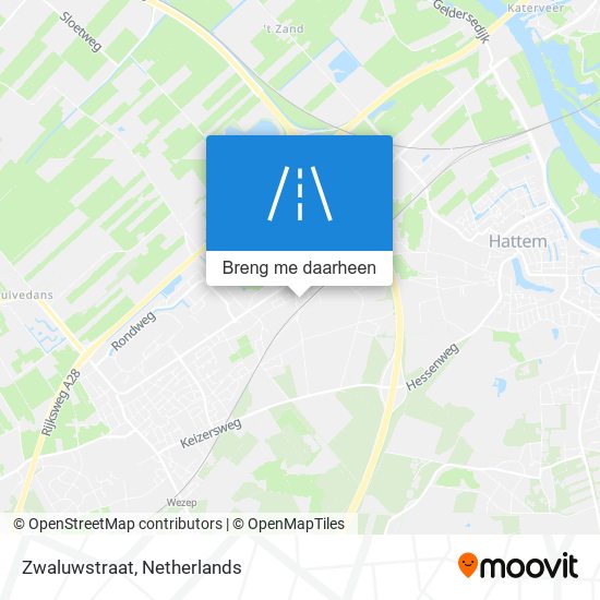 Zwaluwstraat kaart