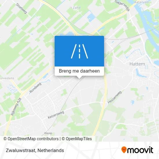 Zwaluwstraat kaart