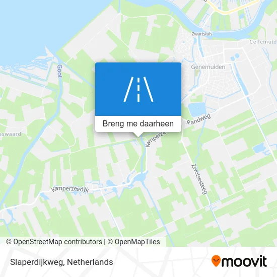 Slaperdijkweg kaart