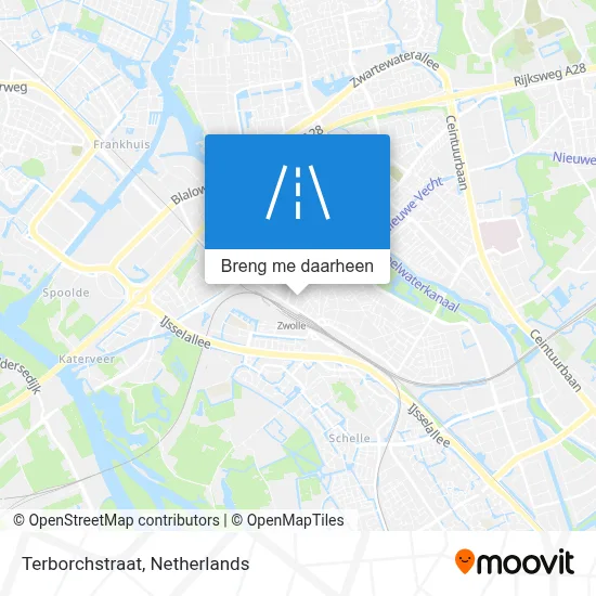 Terborchstraat kaart