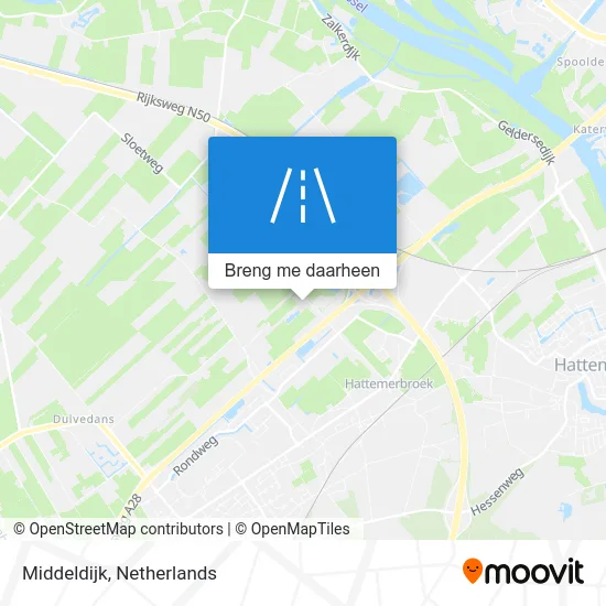 Middeldijk kaart
