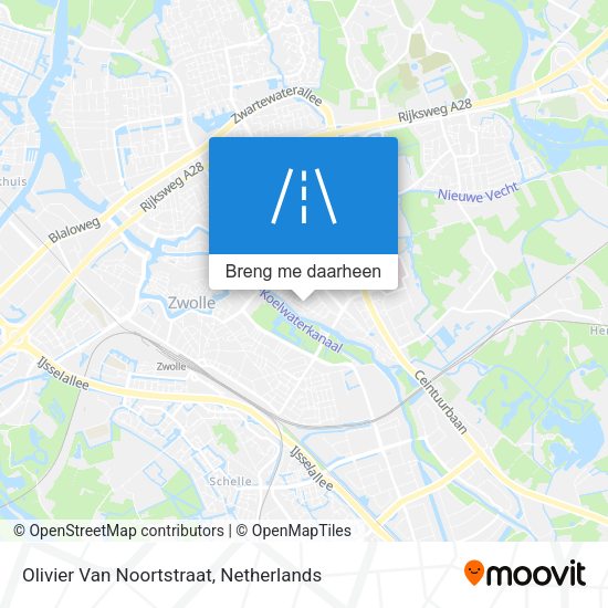 Olivier Van Noortstraat kaart