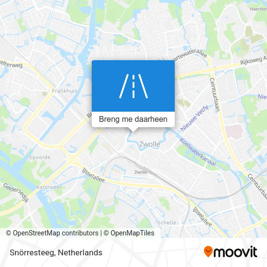 Snörresteeg kaart