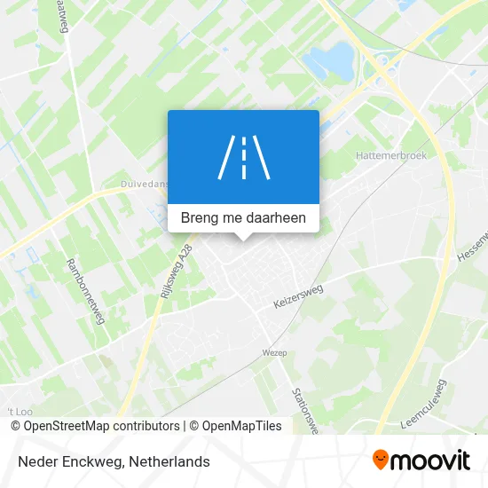 Neder Enckweg kaart