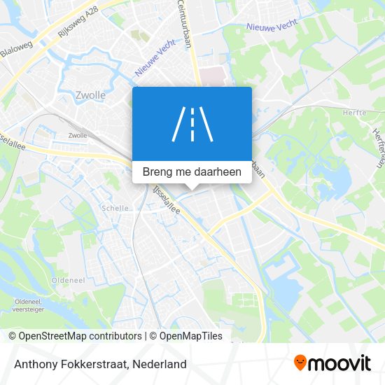 Anthony Fokkerstraat kaart