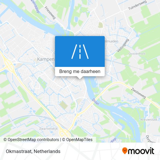 Okmastraat kaart