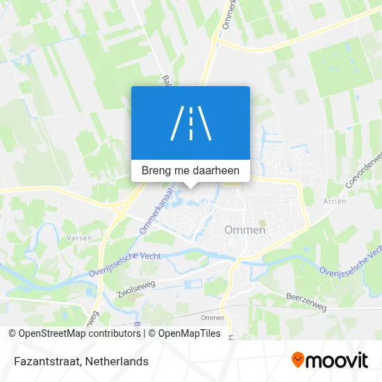 Fazantstraat kaart