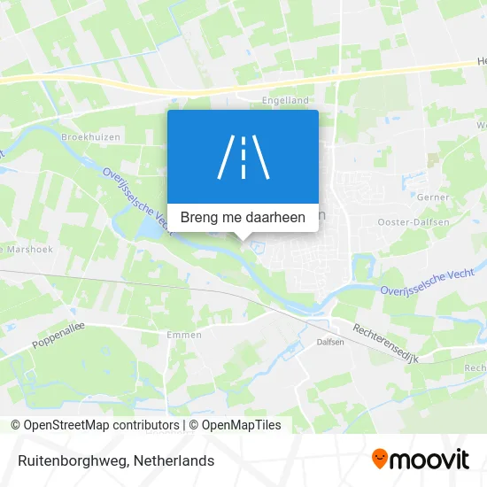 Ruitenborghweg kaart