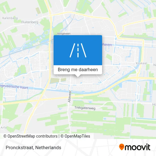 Pronckstraat kaart