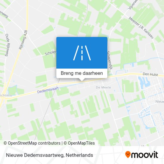 Nieuwe Dedemsvaartweg kaart