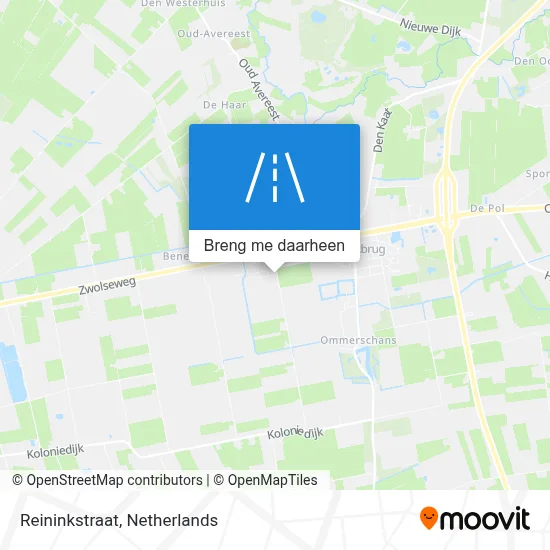 Reininkstraat kaart