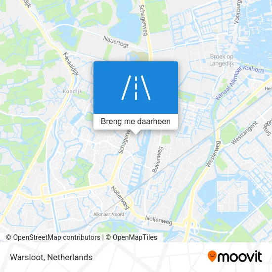 Warsloot kaart