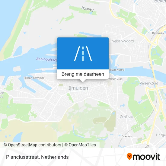 Planciusstraat kaart