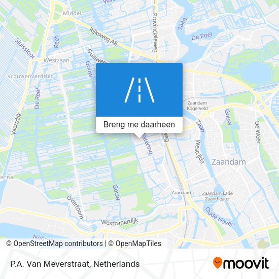 P.A. Van Meverstraat kaart