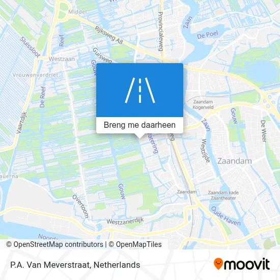 P.A. Van Meverstraat kaart