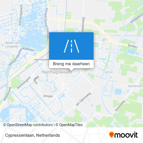 Cypressenlaan kaart