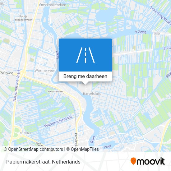Papiermakerstraat kaart