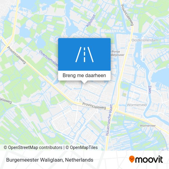 Burgemeester Waliglaan kaart